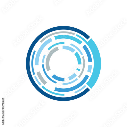 optical lens logo design vector illustration.