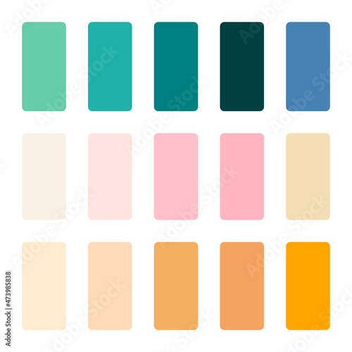 palette color trends 2022 design graphic.