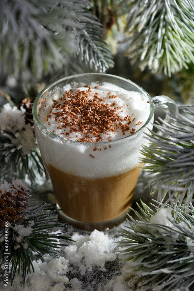 Christmas latte macchiato