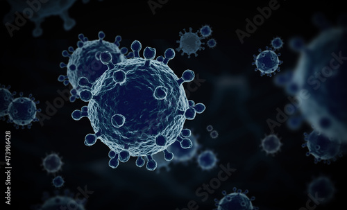 variant virus, outbreak of viral diseases, 3d illustration