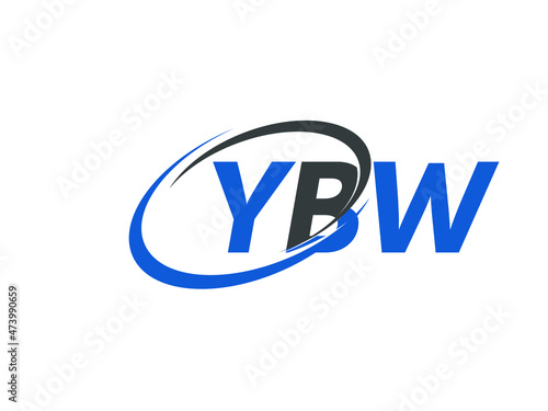 Free Download YBW letter creative modern elegant swoosh logo design - GFXLoad