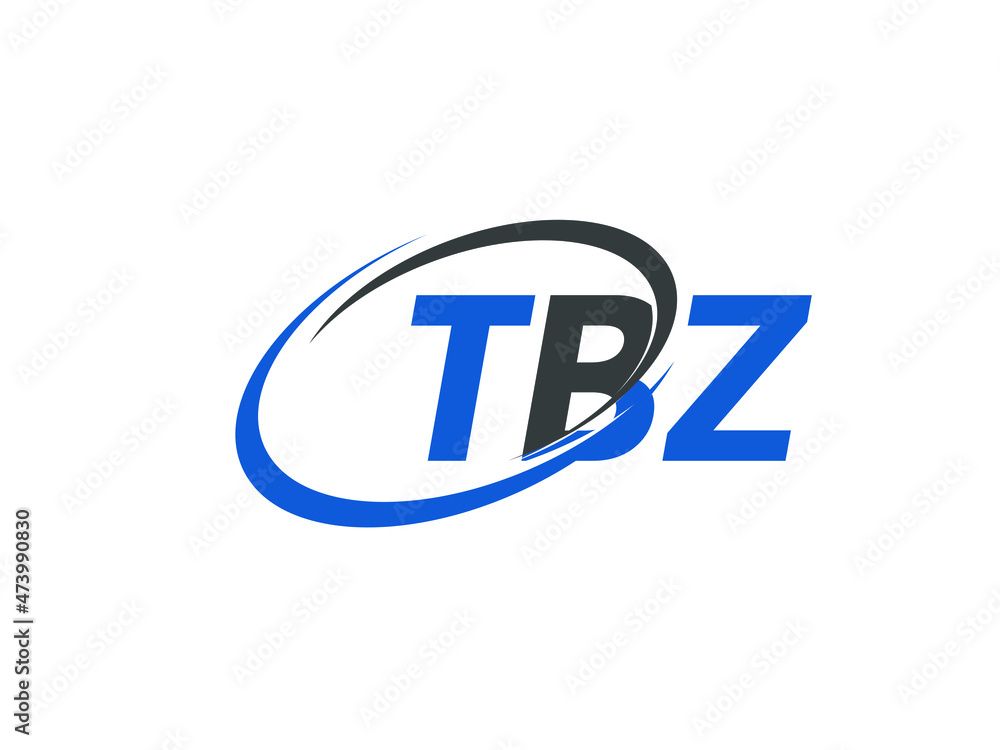 TBZ letter creative modern elegant swoosh logo design TBZ letter creative modern elegant swoosh logo design