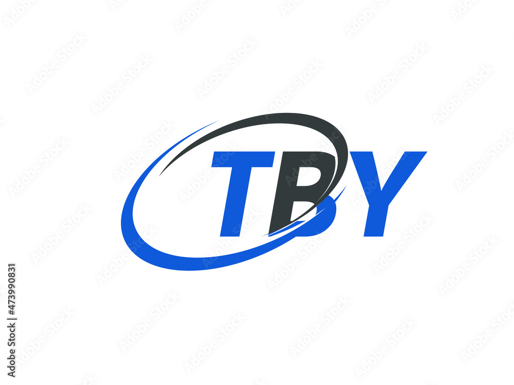 TBY letter creative modern elegant swoosh logo design TBY letter creative modern elegant swoosh logo design