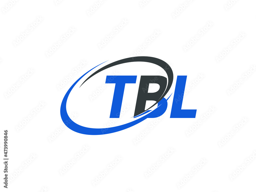 TBL letter creative modern elegant swoosh logo design TBL letter creative modern elegant swoosh logo design