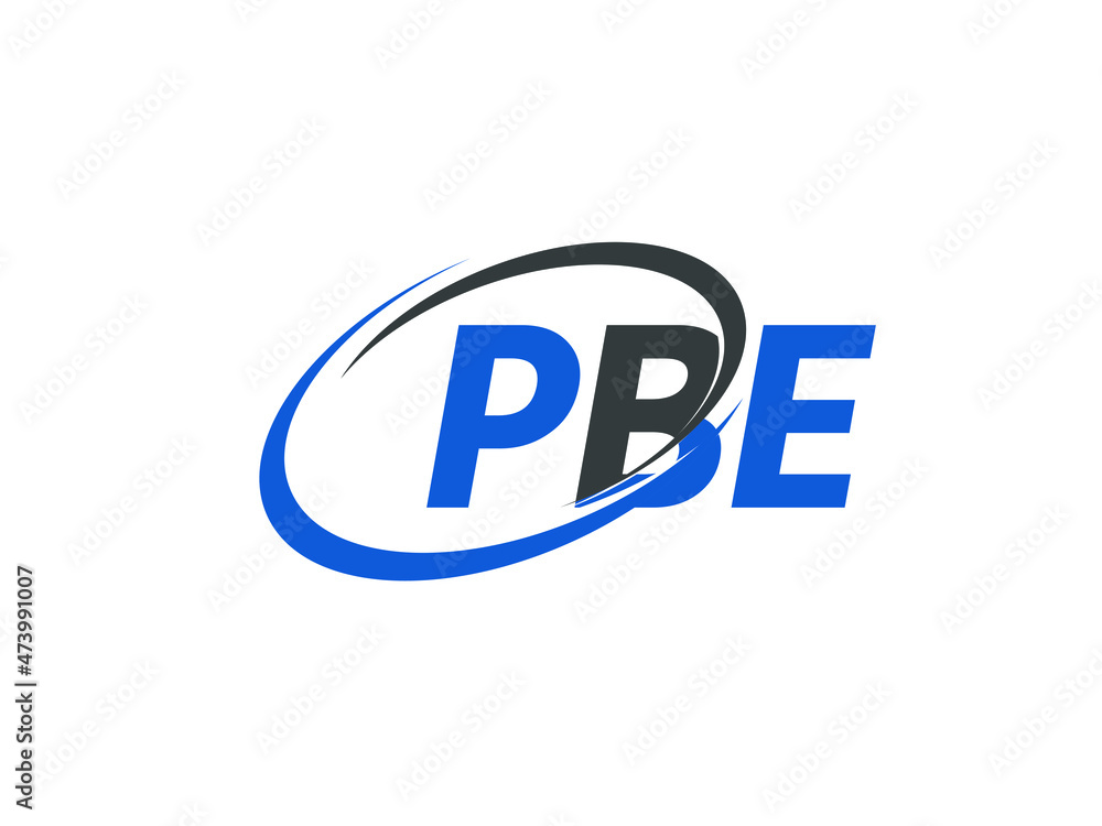 PBE letter creative modern elegant swoosh logo design PBE letter creative modern elegant swoosh logo design