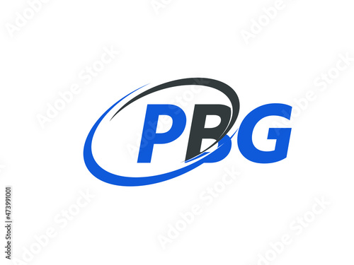 Free Download PBG letter creative modern elegant swoosh logo design - GFXLoad