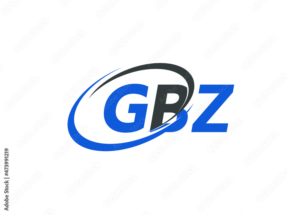 GBZ letter creative modern elegant swoosh logo design GBZ letter creative modern elegant swoosh logo design