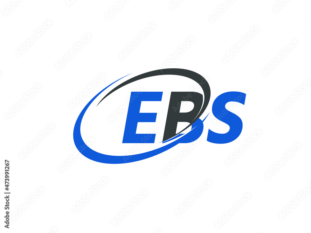 EBS letter creative modern elegant swoosh logo design EBS letter creative modern elegant swoosh logo design