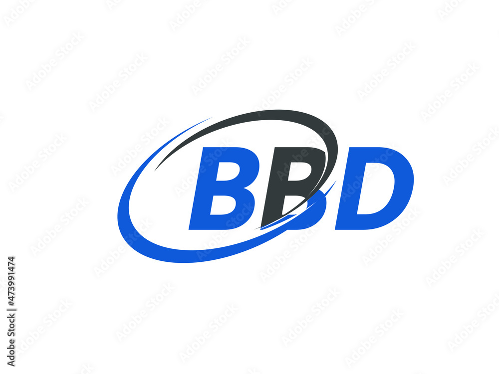 BBD letter creative modern elegant swoosh logo design BBD letter creative modern elegant swoosh logo design