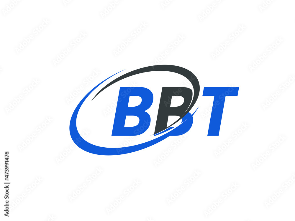 BBT letter creative modern elegant swoosh logo design BBT letter creative modern elegant swoosh logo design