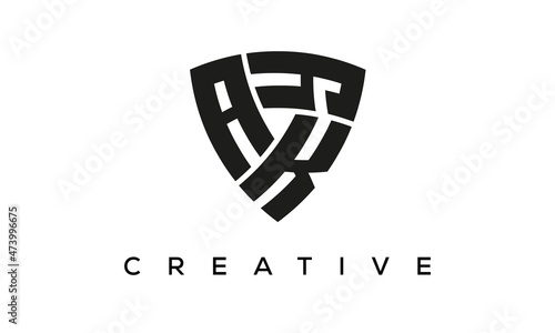 Shield letters AKY creative logo