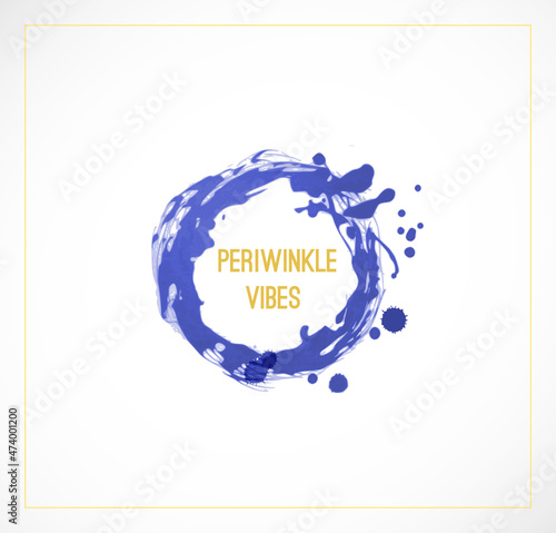  Abstract periwinkle vector illustration. Color of the year 2022