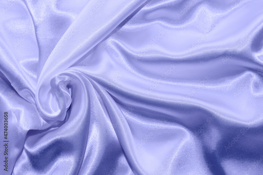 Obraz premium Silk fabric texture in color of the year 17-3938 Very Peri.