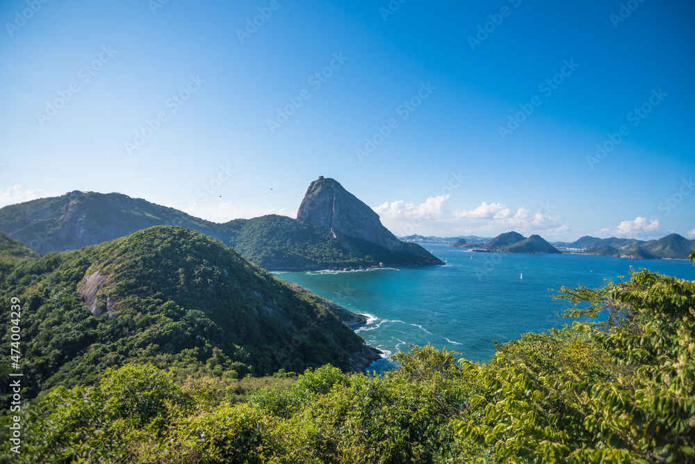 View of Sugar Loaf in the background from Forte Duque de Caxias, a military base at Leme neighborhood - Rio de Janeiro, Brazil