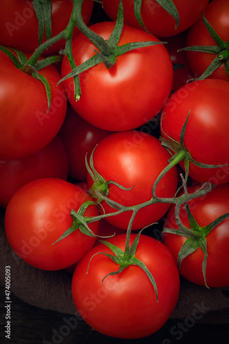 Tomaten von oben