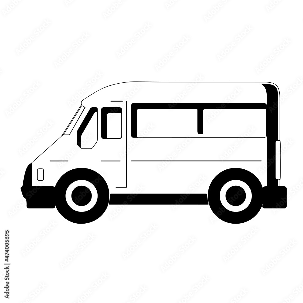 Van Truck Line Art Silhouette Design Element Art SVG EPS Logo PNG Vector Clipart Cutting Cut Cricut Van Truck Line Art Silhouette Design Element Art SVG EPS Logo PNG Vector Clipart Cutting Cut Cricut