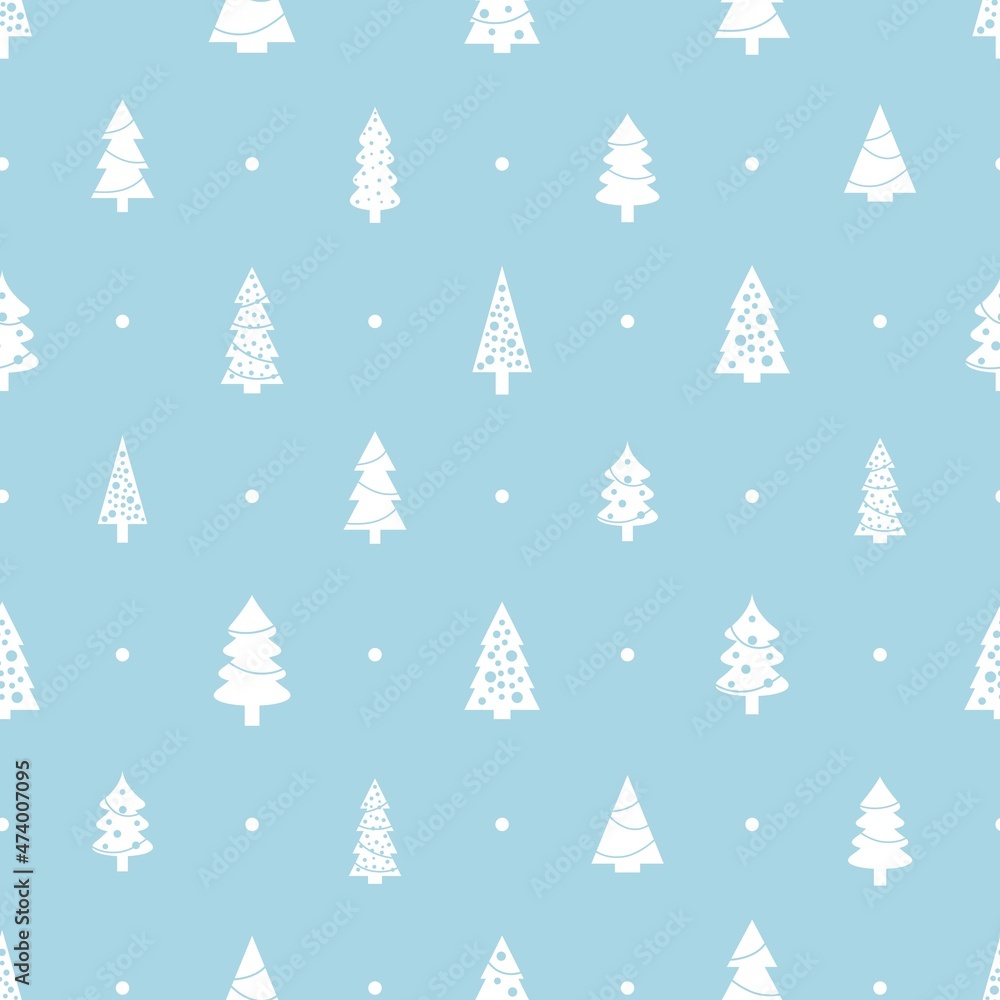Simple Christmas theme vector pattern