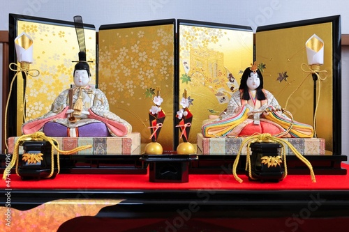 3月3日桃の節句　ひな祭りの雛人形