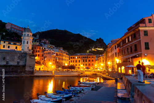 An evening stroll in Vernazza, Italy