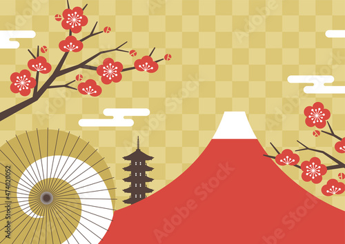 The日本や京都のイメージ景色背景