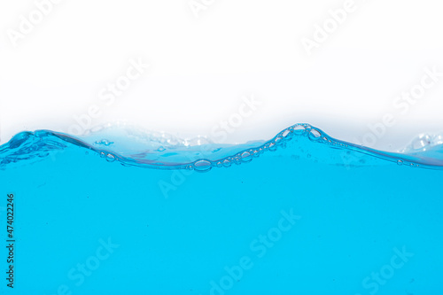 Fototapeta Naklejka Na Ścianę i Meble -  blue water surface white background