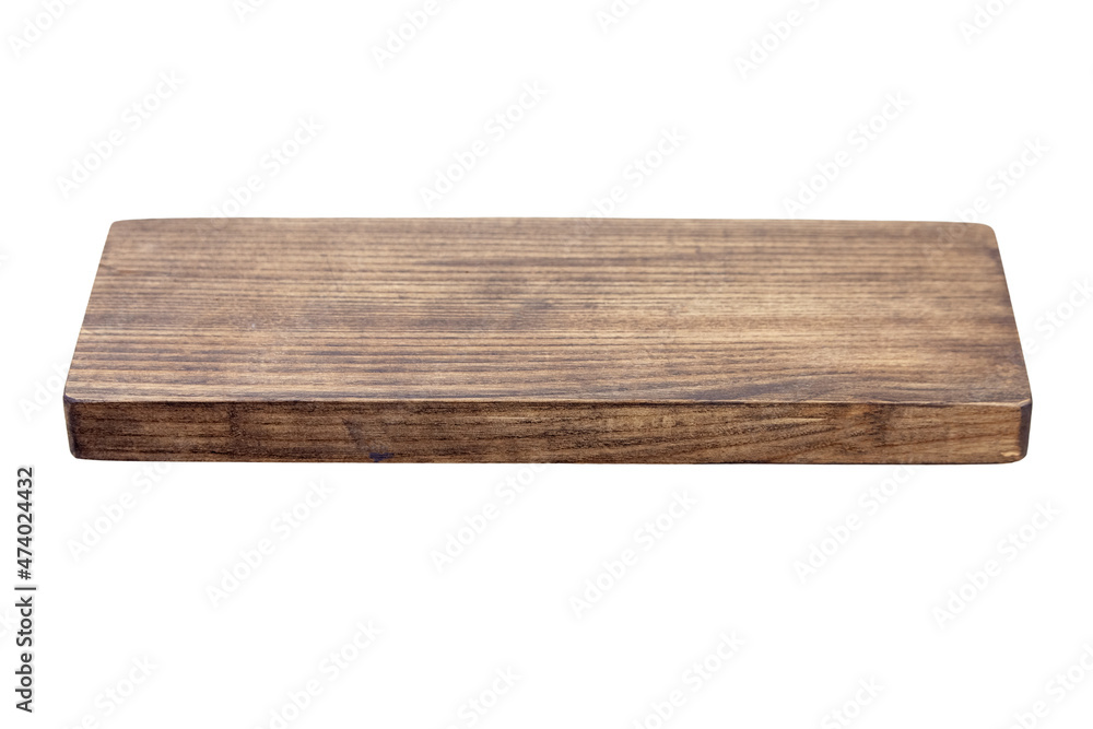 Wooden cutting or serving board isolated on white Wooden cutting or serving board isolated on white