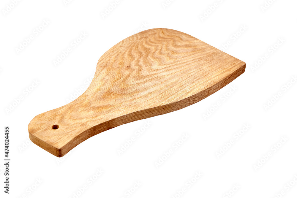 Ham wooden cutting board isolated on white Ham wooden cutting board isolated on white