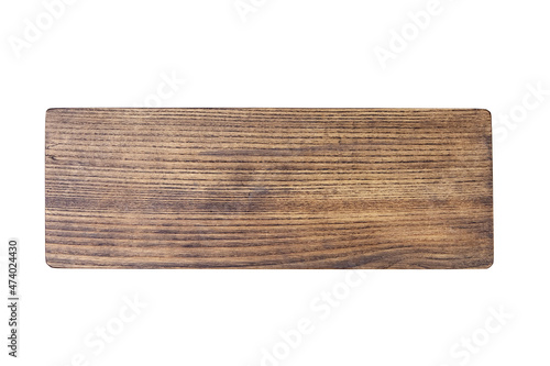 Canvas-taulu Wooden cutting or serving board isolated on white