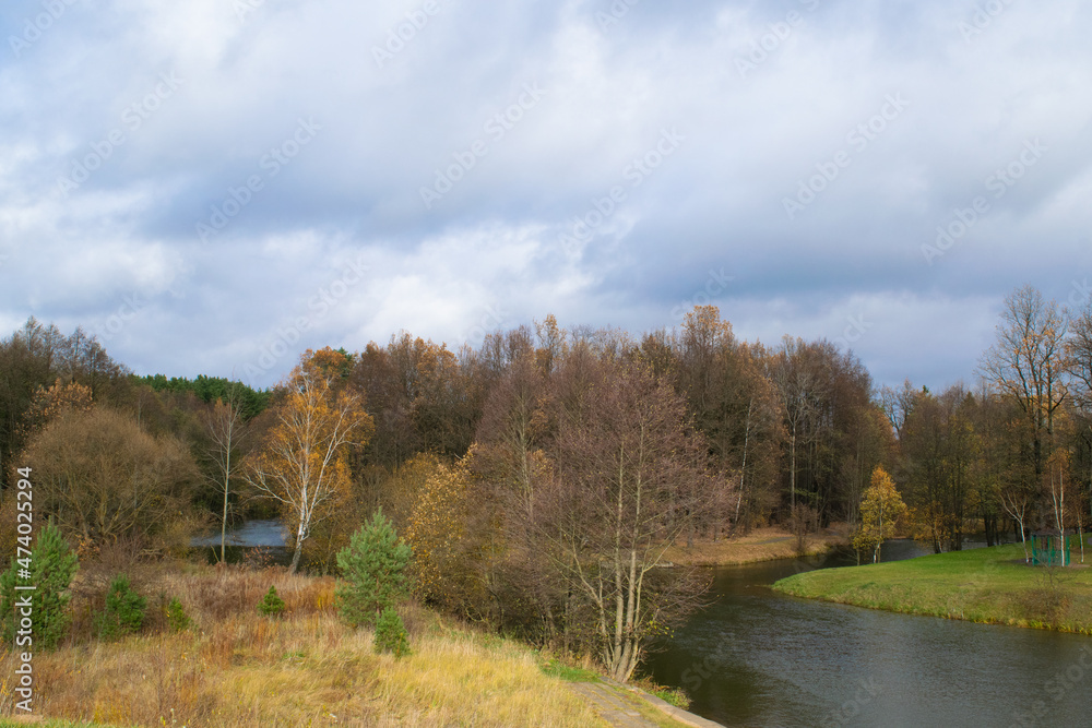 river in autumn river in autumn
