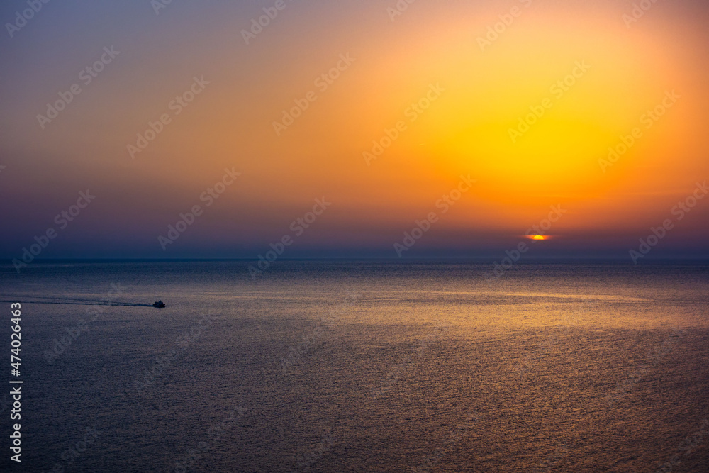 Sonnenuntergang auf Ibiza, Balearen, Spanien
