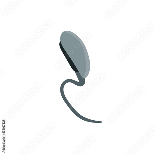 Prosthetic leg. Sport medical accessory for running. Artificial mechanical iron limb. Professional sports for disabled. Flat cartoon