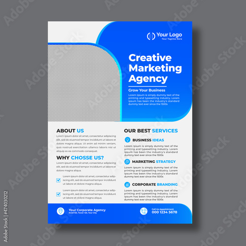 Business flyer premium and elegant design template
