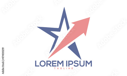 Unique star logo Modern and minimalist vector and abstract logo
