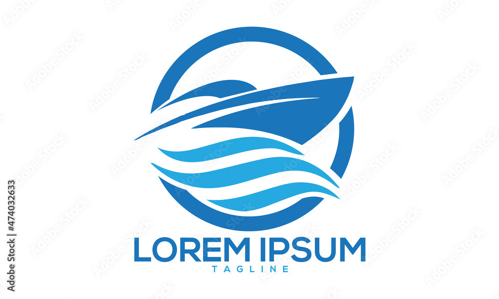 Unique boat logo Modern and minimalist vector and abstract logo Unique boat logo Modern and minimalist vector and abstract logo