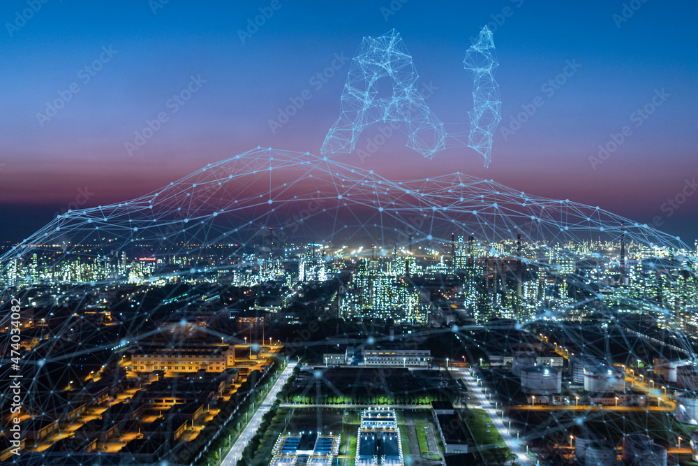 Obraz premium smart city icon