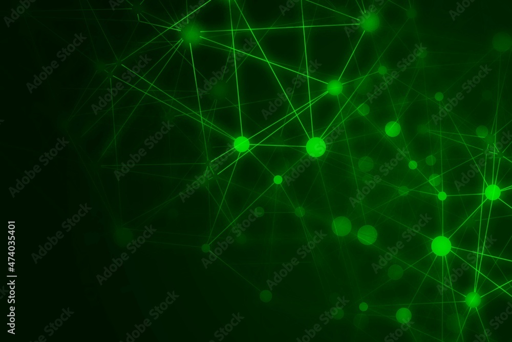 Abstract technology green background