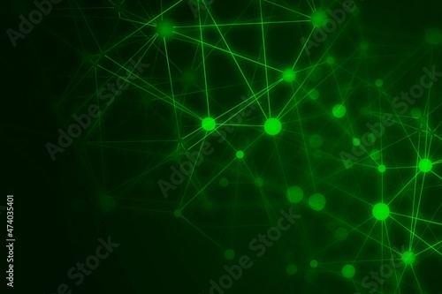 Abstract technology green background