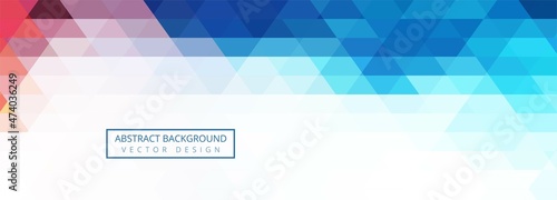 Modern colorful geometric shapes banner background