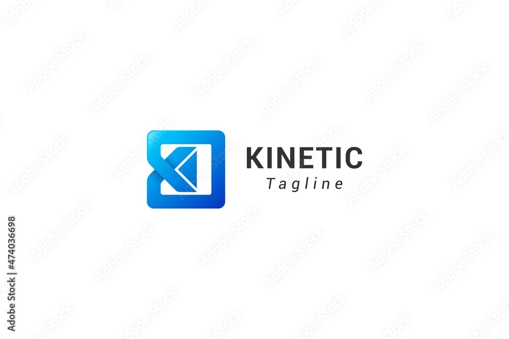 Letter k creative modern box logo Letter k creative modern box logo