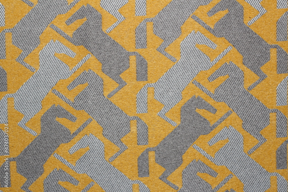texture of jacquard fabric with geometric pattern texture of jacquard fabric with geometric pattern
