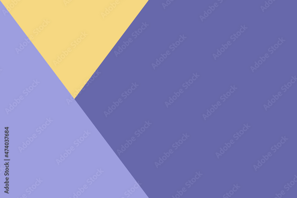Minimalistic abstract background in trendy colors. Triangle.