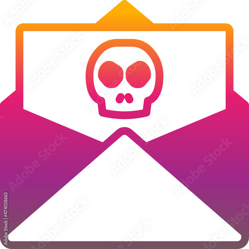 blackmail gradient icon