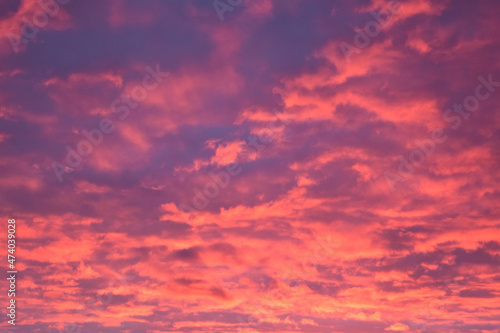 red sky background © bykot