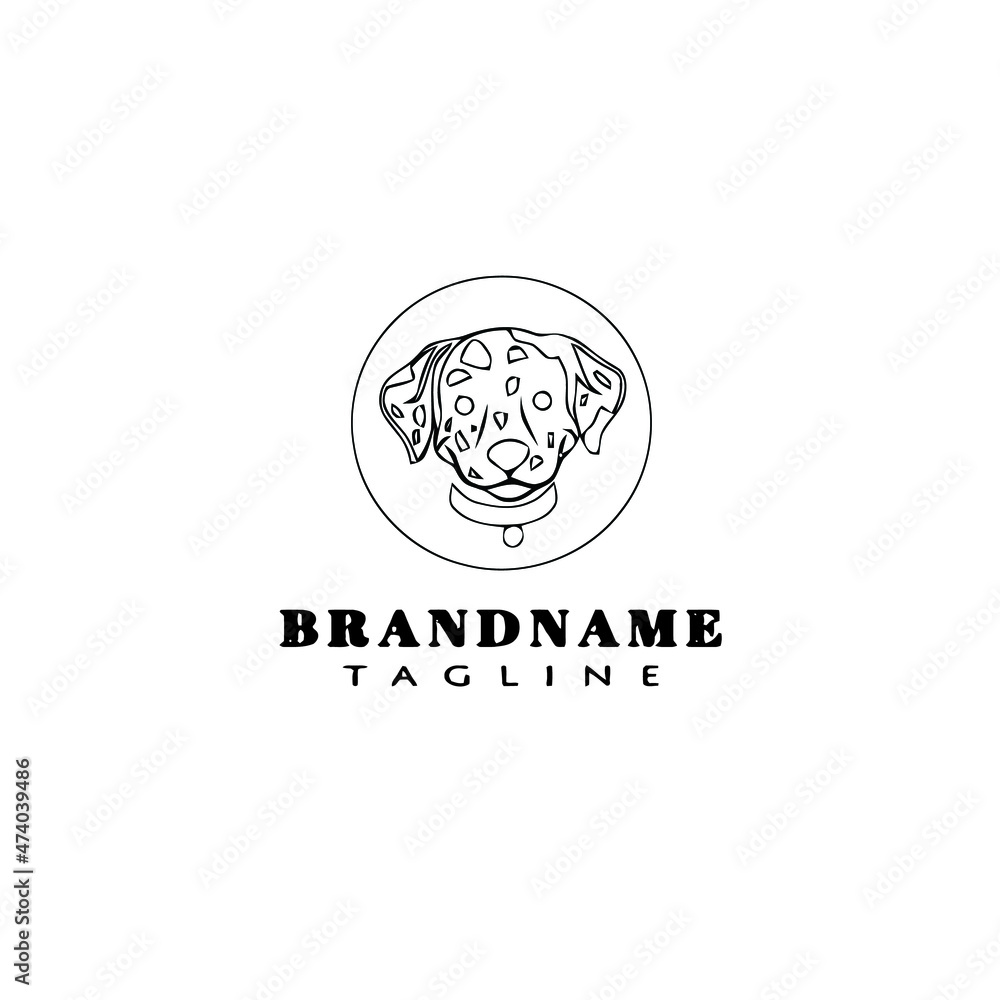 flat dog logo cartoon icon design template black isolated vector illustration flat dog logo cartoon icon design template black isolated vector illustration