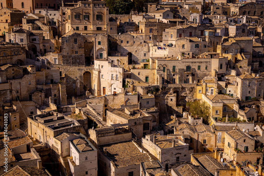 Ταπετσαρία Famous Sassi of Matera - a Unesco World Heritage Site in Italy - travel photogra
