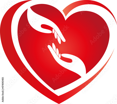 Herz und Hände, Herz, Helfer, Logo