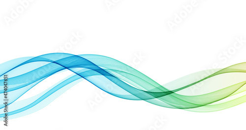 Vector abstract flowing wave lines background. Design element for presentation. website template