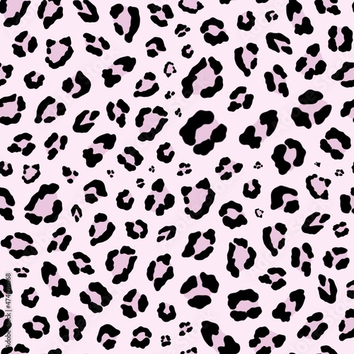 Pink Leopard Seamless Repeat Pattern