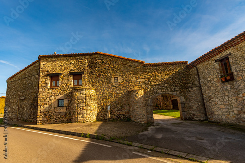 Strong house of the Colombres or Pedroso Palace in Asturias. photo