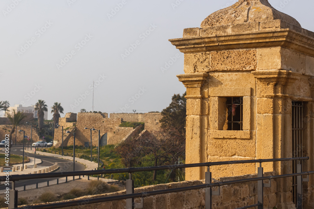 Obraz premium Walls and structures on the territory of the Akko fortress